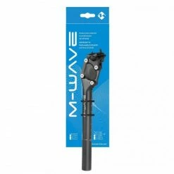 M-Wave Sattelstütze Gefederte Paralellogramm-Sattelstütze ø31.6mm L350mm Mattschwarz